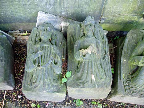 Carved angels
