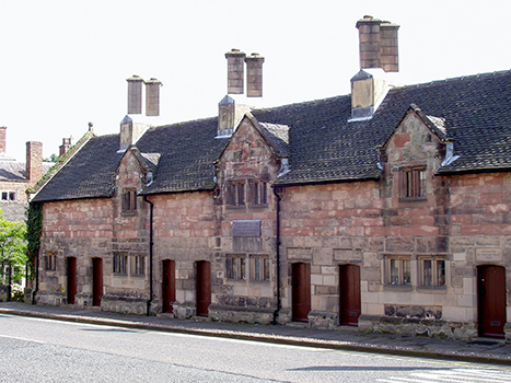 Owfield's almshouses, Ashbourne