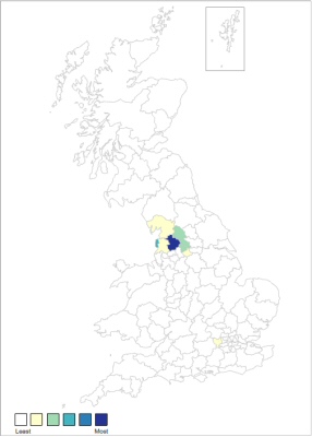 distribution map