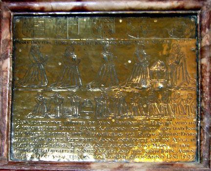 Brass plaque